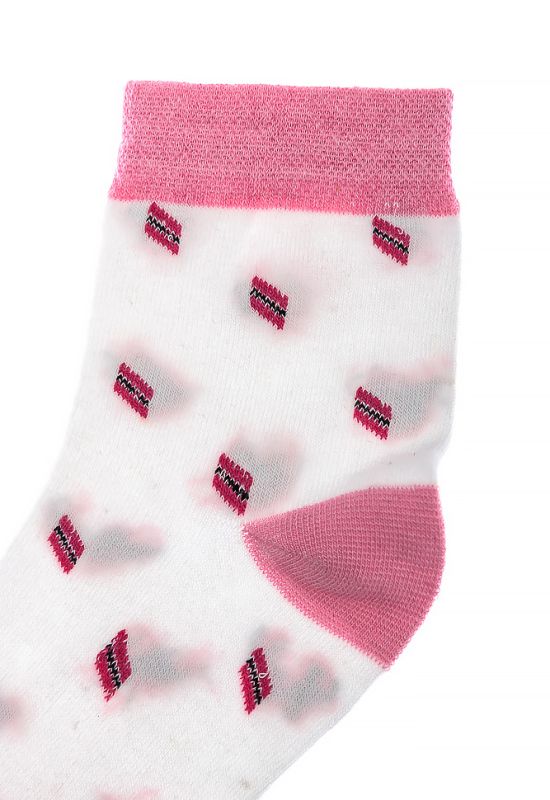 Шкарпетки жіночі 120PRU020 (молочний/рожевий)