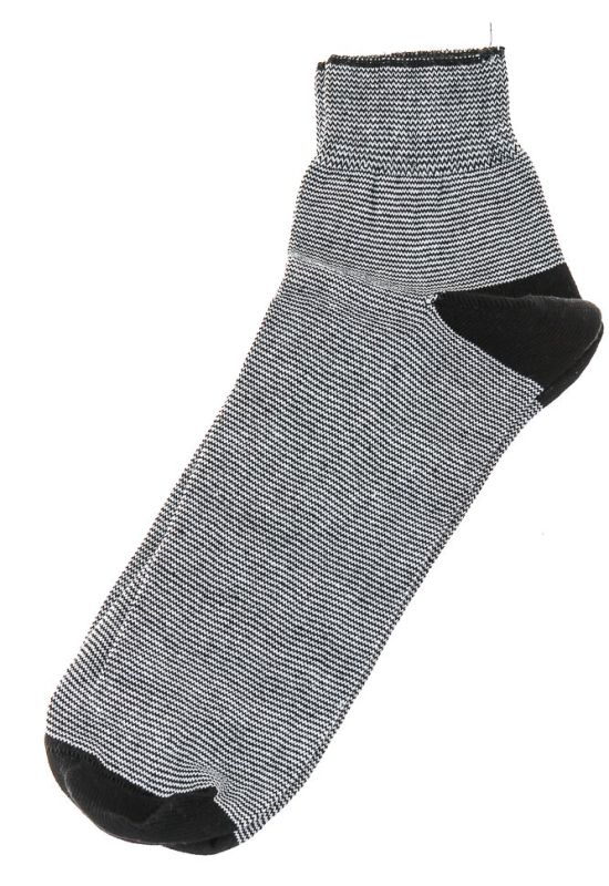 Шкарпетки жіночі в смужку 21P011-1 (чорний/білий)
