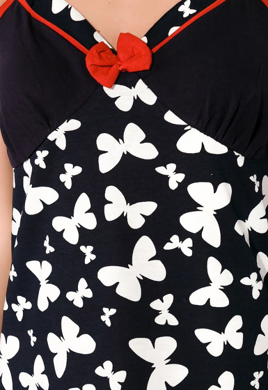 Ночная рубашка женская 107P02719 (темно-синий/белый)