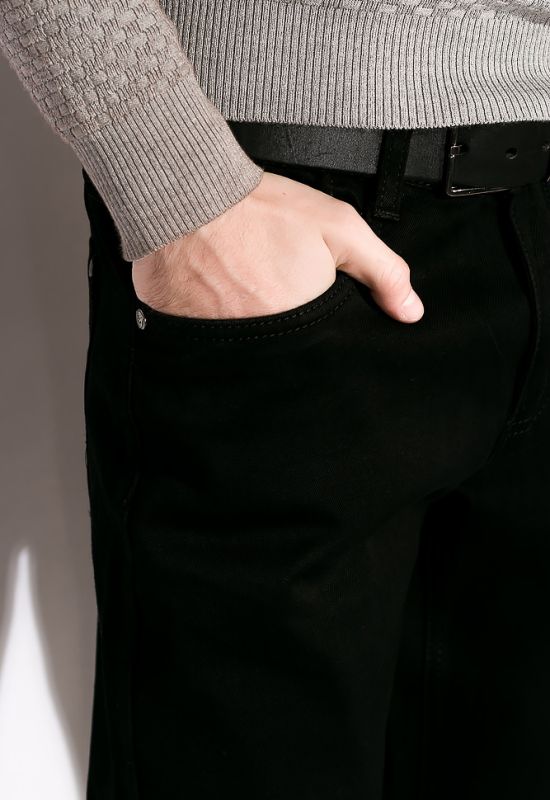 Однотонные базовые джинсы 120PFANG4039 (черный)