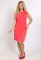 P 0081 Сукня коктейльна прямого крою (помаранчевий)