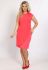 P 0081 Сукня коктейльна прямого крою (помаранчевий)