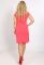 P 0081 Сукня коктейльна прямого крою (помаранчевий)