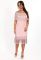 P 0939 Сукня коктейльна з бахромою (рожевий)