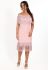 P 0939 Сукня коктейльна з бахромою (рожевий)