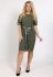 P 2025 Платье коктейльное с поясом (хаки)