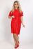P 2025 Сукня коктейльна з поясом (червоний)