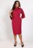 P 2098 A Сукня коктейльна повсякденна (бордова)