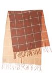 Палантин женский клетка «Виши» 73PD019 (капучино)