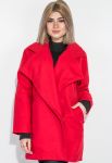 Пальто батал укорочене 72PD125 (червоний)