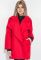 Пальто батал укорочене 72PD125 (червоний)