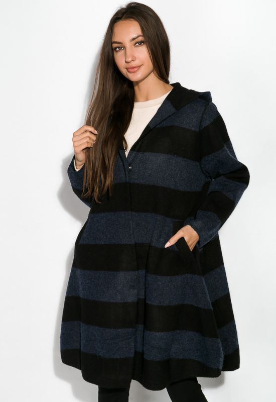 Пальто женское 120PFA6961 (черный/синий)