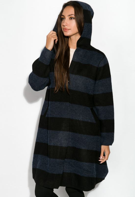 Жіноче пальто 120PFA6961 (чорний/синій)