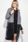Пальто жіноче двофактурне 69PD1062 (сірий)