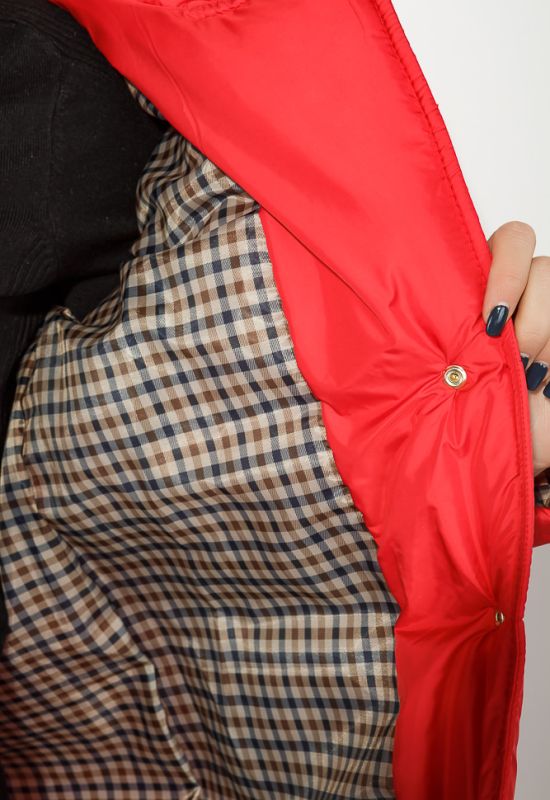 Пальто женское на синтепоне 72PD211 (красный)