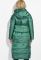Пальто женское на синтепоне с широким поясом 72PD215 (темно-зеленый)