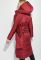 Жіноче пальто на синтепоні з широким поясом 72PD215 (вишневий)