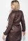 Жіноче пальто на зав'язках 69PD1058 (шоколадний)