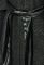 Пальто жіноче з поясом рукав «Летюча миша» 64PD161 (чорний/сірий)