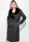 Пальто женское стеганное с мехом 69PD1059 (черный)