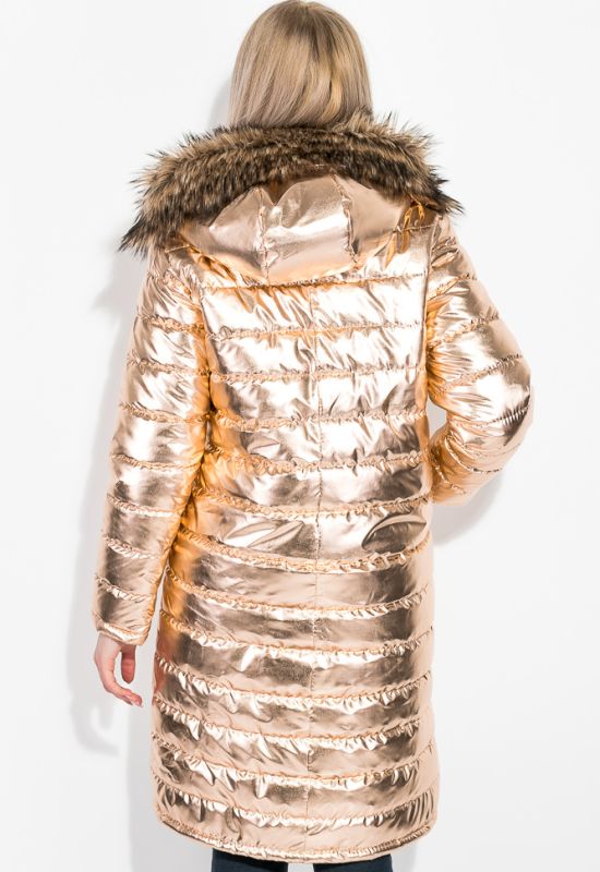 Жіноче пальто стильне 80PD1358 (золотий)
