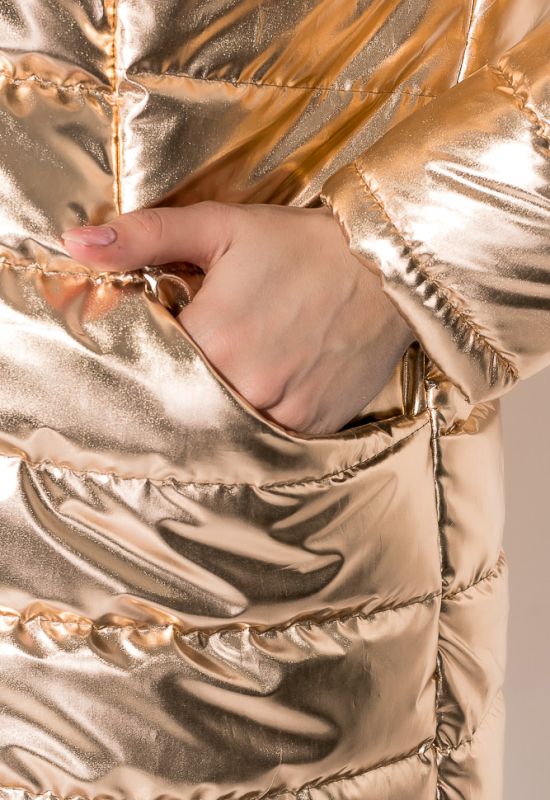 Пальто женское стильное 80PD1358 (золотой)