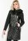 Жіноче пальто стильне з капюшоном 77PD860 (чорний)