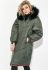 Пальто жіноче зимове стильний крій 69PD1057 (хакі)
