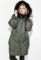 Пальто жіноче зимове стильний крій 69PD1057 (хакі)