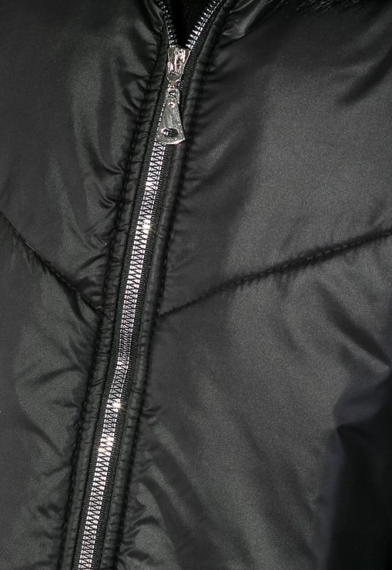 Пальто женское зимнее стильный крой 69PD1057 (черный)
