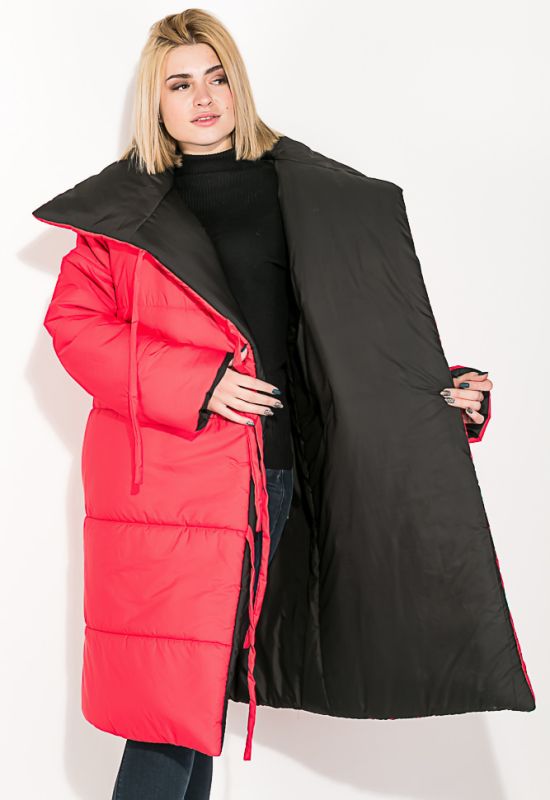 Пальто-одеяло 74PD803-2 (черный/красный)