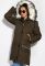 Парку жіноча 120P252-3 (коричневий)