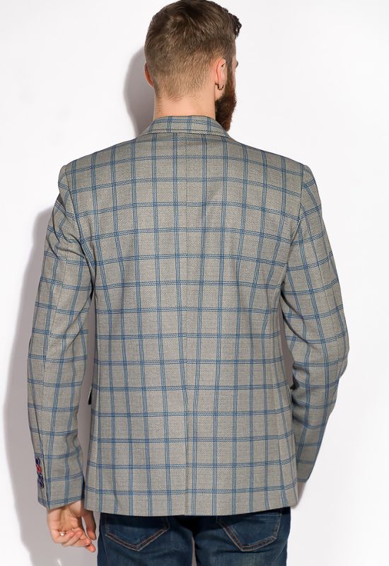 Пиджак 32P107 (серый/голубой/меланжевый)