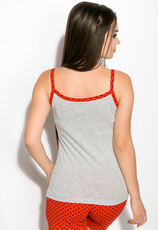 Пижама женская 107P024 (серый/красный)