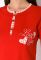 Піжама жіноча 107P3533 (червоний)