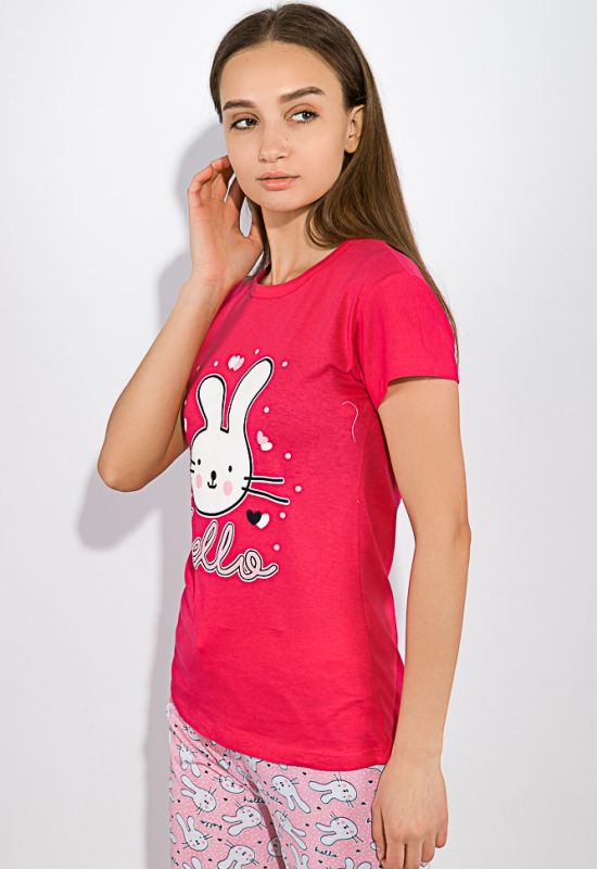 Пижама женская 317F025 (малиновый/розовый)