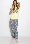 Пижама женская 317F057 (лимонный)