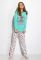 Піжама жіноча 317F084 (бірюзовий)