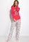 Пижама женская 317F084 (малиновый)