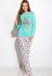 Піжама жіноча 317F087 (бірюзовий)