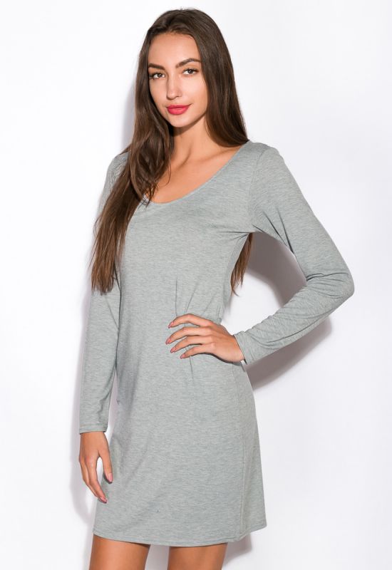 Платье 110P402-2 (серый/меланжевый)