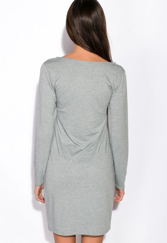 Платье 110P402-2 (серый/меланжевый)