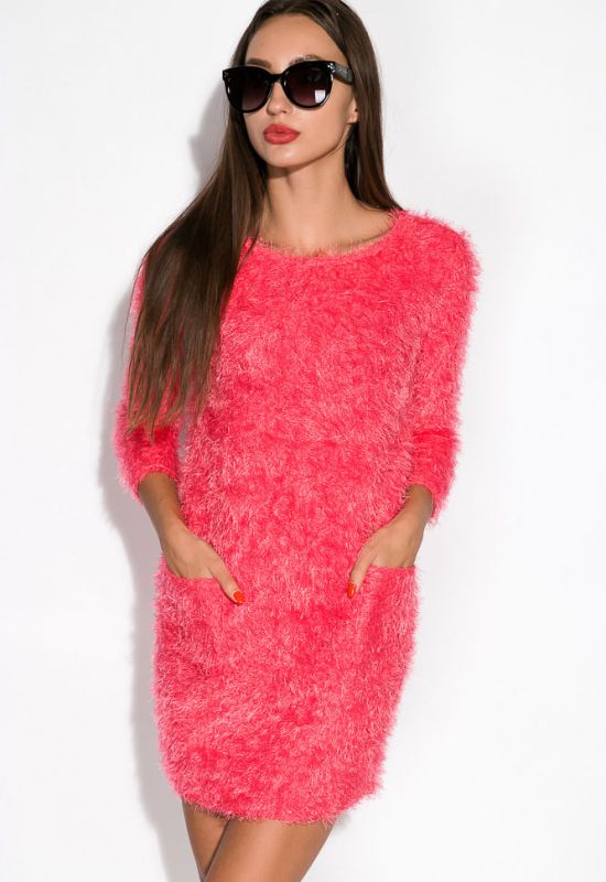 Сукня 120P381 (рожевий)