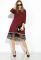 Платье 120PLTR191 (бордовый)