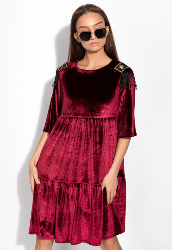 Платье 120PMA1677 (бордовый)