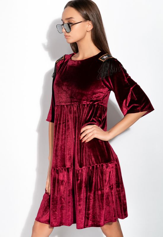 Платье 120PMA1677 (бордовый)