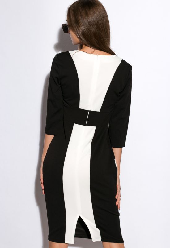 Платье 120PN18030 (черный/белый)