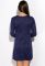 Платье 120PO7506 (синий/меланжевый)