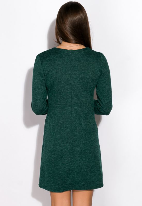 Платье 120PO7506 (зеленый/меланжевый)