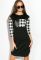 Сукня 120PO7638 (чорний/білий)
